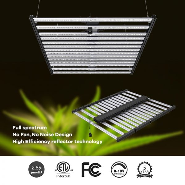 800W LED Grow Light 14 Bars High PPFD